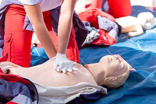 First aid and Cardiopulmonary resuscitation - CPR training First aid and Cardiopulmonary resuscitation - CPR training